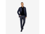 Pantalon de costume slim à carreaux - Bleu foncé