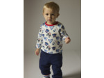 T-shirt réversible écru pour bébé garçon