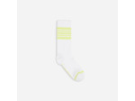 Chaussettes mi-mollet, jaune et blanc, lot de 2