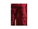 Pantalon rouge à fermeture éclair