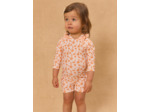 Combinaison de bain UPF 50+ imprimé fleuri