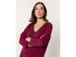Top manches 3/4 uni BORDEAUX Femme