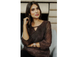 T-Shirt De Fêtes Plisse Brillant Double