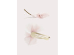 Lot d'élastiques et barrettes en tulle rose pour fille