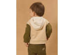 Gilet à capuche tricolore