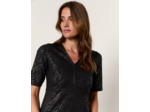 Robe courte imprimé zèbre NOIR