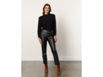 Pull fin uni NOIR Femme