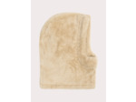 Cagoule beige en fausse fourrure mixte