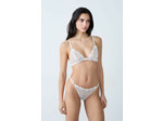 Soutien-gorge triangle en tulle broderie fleurs