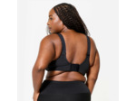 Soutien gorge bonnets E à H bretelles croisables maintien fort femme, Noir