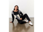 Tunique mi-longue color bloc GRIS Femme