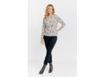 T-Shirt Imprime Visage Manches Longues