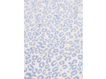 Robe-salopette bleue à imprimé léopard pour fille