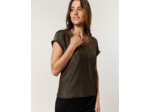 Top manches courtes brillant OR Femme
