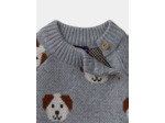 Pull jacquard chiens