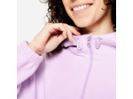Veste à capuche de fitness manches longues femme, violette lilas