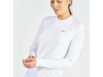 T-shirt anti-uv manches longues sailing 500 femme blanc, manche plasma
