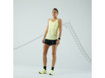 Débardeur running sans couture femme - kiprun run 500 confort jaune