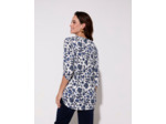 Top manches 3/4 imprimé BLEU Femme