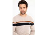 Pull Col Rond Rayure Placée