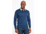 Pull col polo chemise manches longues