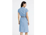 Robe chemise avec ceinture rafia