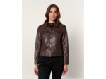 Veste courte unie MARRON Femme