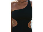 Maillot de bain 1 pièce découpe côte en matière extensible,Maillot de bain 1 pièce découpe côte en matière extensible;${refinementColor}