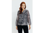 T-Shirt Col Mao Manches Longues