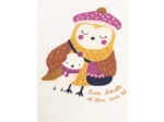 T-shirt manches longues à animation hibou