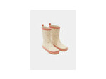 Bottes de pluie écrues à imprimé fraise pour filles