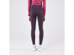 Legging chaud de running Femme, KIPRUN Run 500 Warm Aubergine