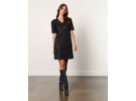 Robe courte imprimé zèbre NOIR