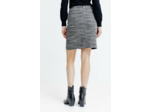 Jupe En Maille Doublee Detail Zip