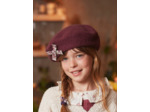 Béret avec noeud imprimé