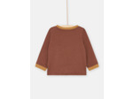 T-shirt marron à motifs animaux
