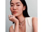 Collier Noeud Scintillant