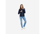 Veste de ski en laine mérinos chaude et respirante femme, 500WARM bleu marine