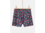 Short fluide imprimé abstrait coloré pour fille