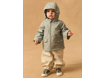 Imperméable détail rayé