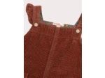 Robe noisette en velours pour bébé fille