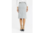 Jupe midi en coton viscose