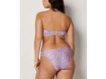 Bandeau armaturé haut de maillot imprimé léopard