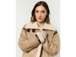 Manteau long uni TAUPE Femme