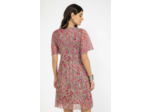 Robe plissée imprimée