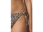 Culotte bikini ficelle bas de maillot à nouer imprimé léopard