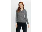 Tee-Shirt Col Polo Imprime Pois Bicolor