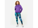 Sweat Manches Longues Col Zippé Fitness Cardio Femme Violet