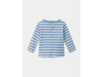 T-shirt marinière bleu pastel et écru