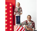 Pull de Noël col rond - Rouge/ Rose